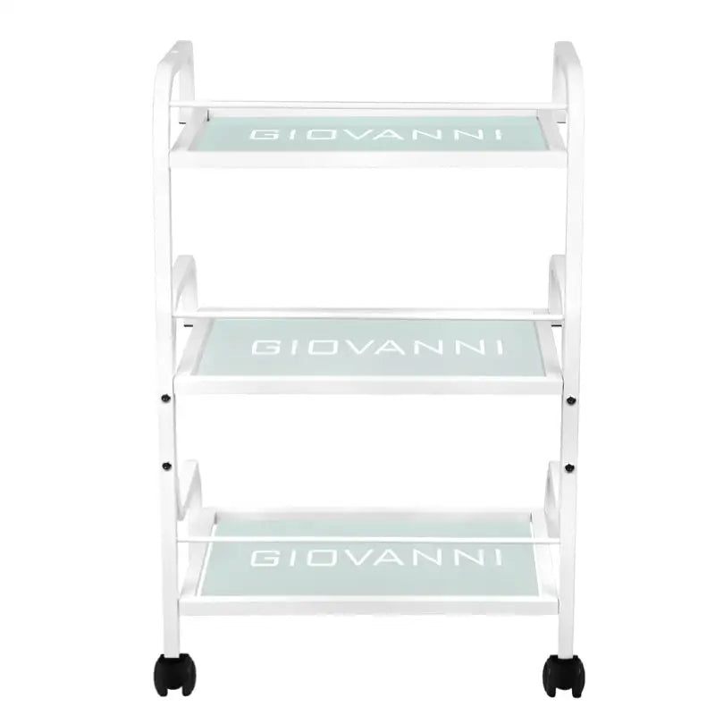 Weiße rollende Dreistufige Kosmetikwagen Giovanni Typ 1014