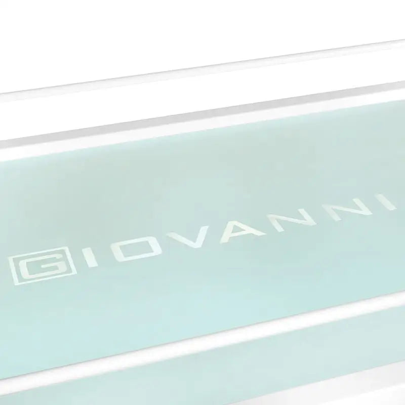 Hellblauer Giovanni Kosmetikwagen Typ 1015a mit weißen Buchstaben ansprechendes Design