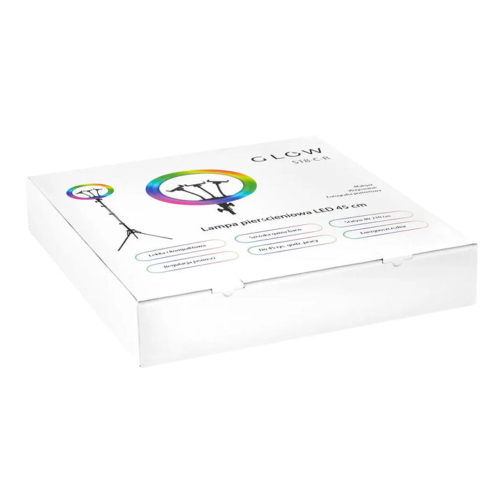 GLOW RGB Ringlicht 18’’ bsc mit 45W Stativ