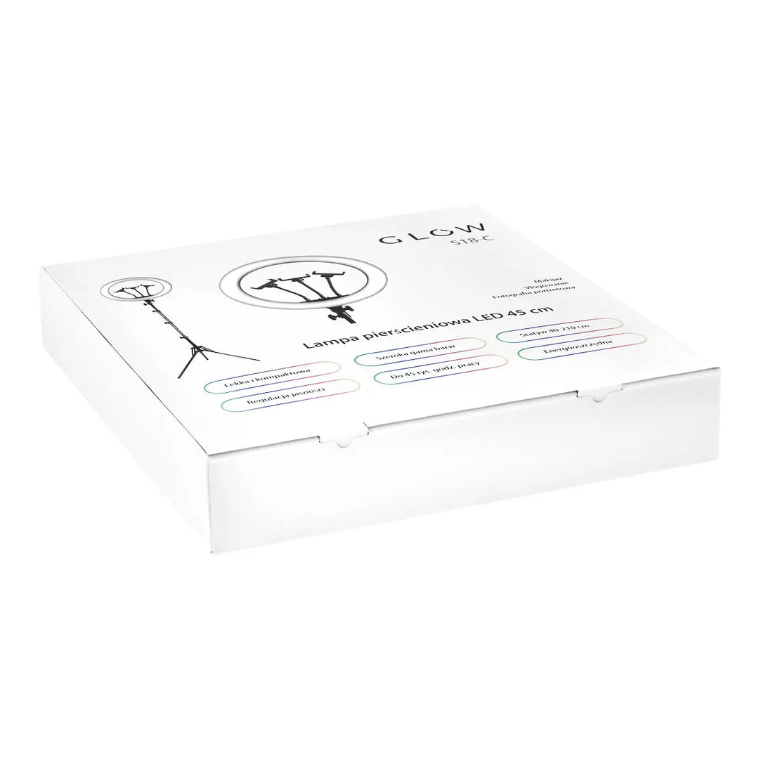 GLOW Ringlicht 18’’ bsc mit Stativ 45W