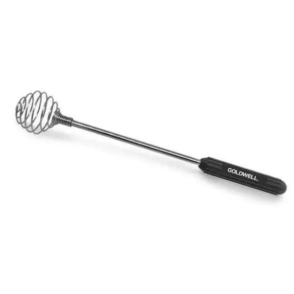 Metallischer Coil-Schneebesen mit schwarzem Griff für Goldwell Color Master Hand Mixer