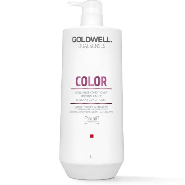 Weiße Flasche mit Pumpe Goldwell Dualsenses Color Brilliance Conditioner