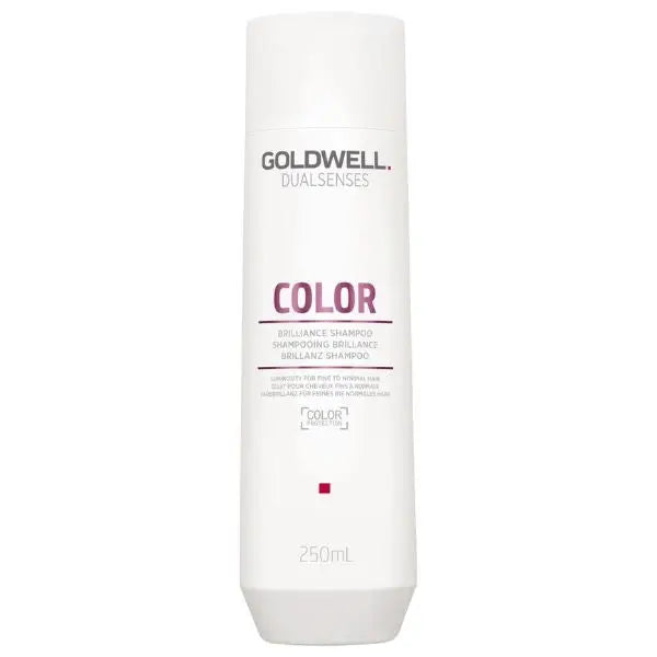 Weiße Flasche von Goldwell Dualsenses Color Brilliance Shampoo für coloriertes Haar