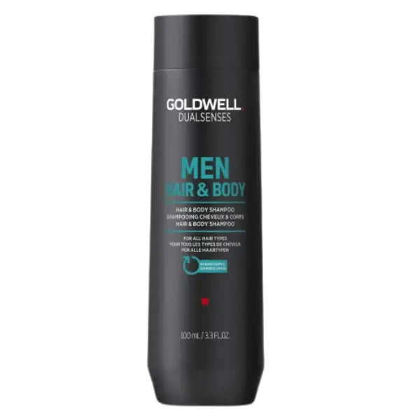 Schwarze Flasche Goldwell Dualsenses Men Haar- und Körpershampoo