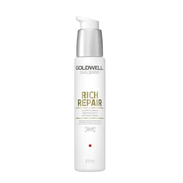 Weiße Flasche Haärserum mit Pumpspender für Goldwell Dualsenses Rich Repair