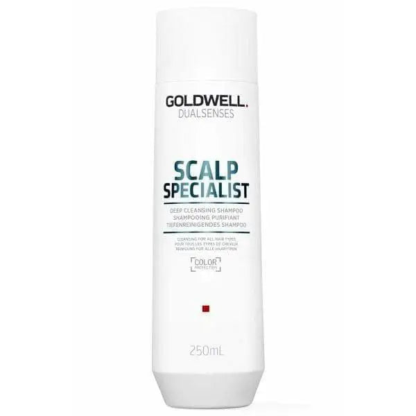 Weiße Flasche vom Goldwell Dualsenses Scalp Tiefenreinigung Shampoo