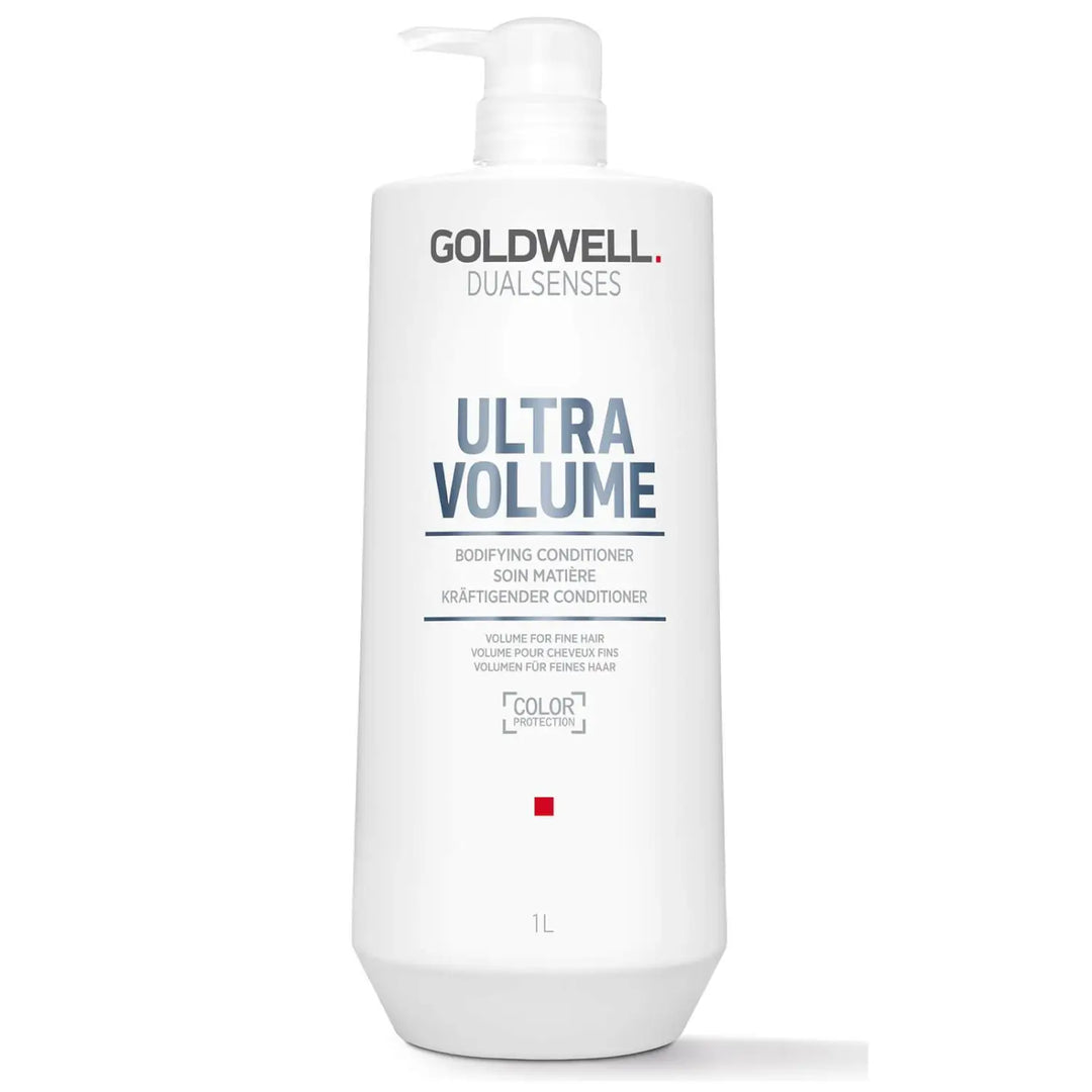 Weiße Flasche Goldwell Dualsenses Ultra Volume Volumen Conditioner für mehr Fülle