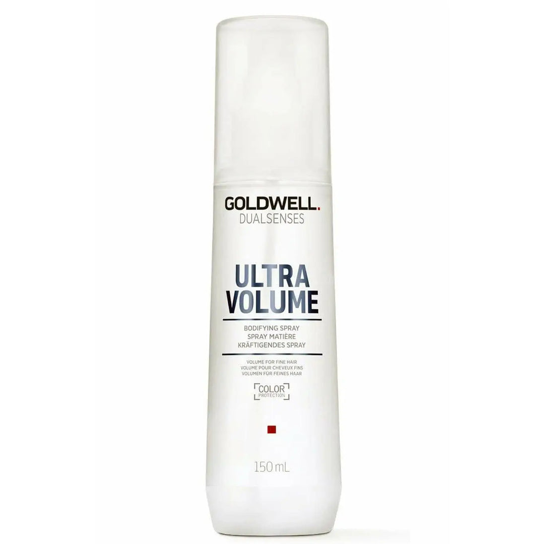 Weißer Haarspray-Flasche für Volumen und Bändigung in Goldwell Dualsenses Ultra Volume