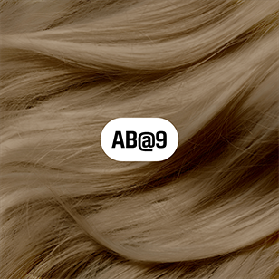 Goldwell Elumen AB@9 – Hersteller-Haarmuster auf Ausgangstonhöhe 9