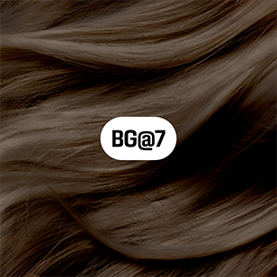 Goldwell Elumen BG@7 – Hersteller-Haarmuster auf Ausgangstonhöhe 7