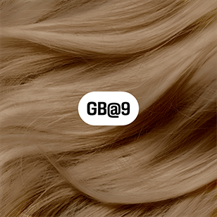 Goldwell Elumen GB@9 – Hersteller-Haarmuster auf Ausgangstonhöhe 9