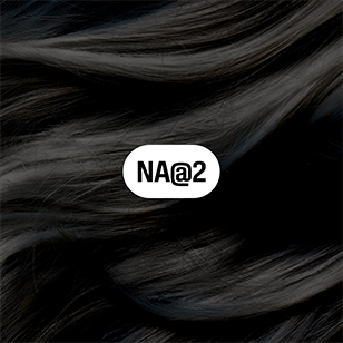 Goldwell Elumen NA@2 – Hersteller-Haarmuster auf Ausgangstonhöhe 2