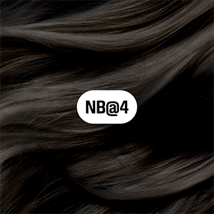 Goldwell Elumen NB@4 – Hersteller-Haarmuster auf Ausgangstonhöhe 4