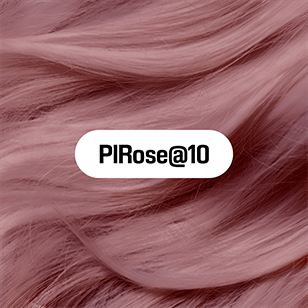Goldwell Elumen PlRose@10 – Hersteller-Haarmuster auf Ausgangstonhöhe 10