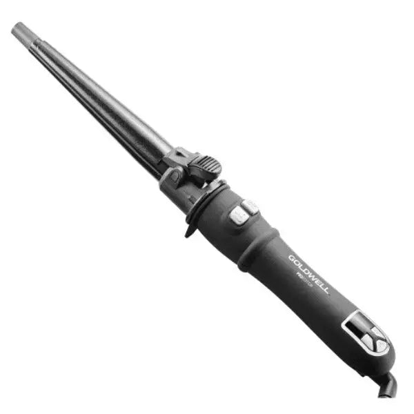 Schwarzer Lockenzange mit konischem Barrel für perfekte Locken - Goldwell Magic Curl M