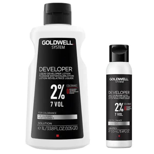 Zwei Flaschen Goldwell System Entwickler Lotion Haarentwickler