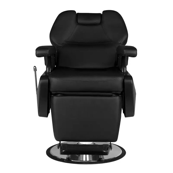 Schwarzer Barberstuhl für Haarsysteme im stilvollen Design in New York