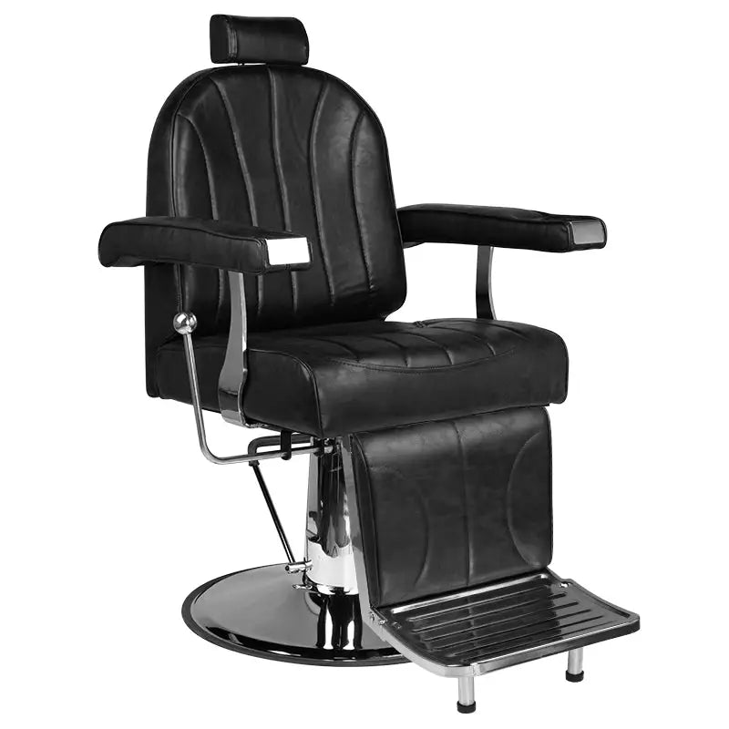 Hair System Barbierstuhl SM138 Schwarz - Friseurstuhl
