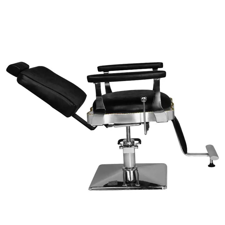 Hair System Barbierstuhl SM180 Schwarz - Friseurstuhl