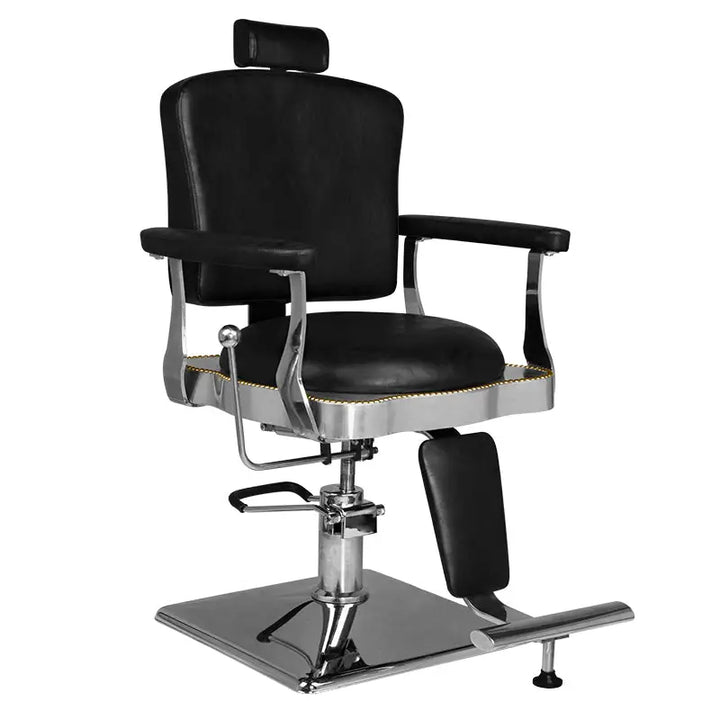 Hair System Barbierstuhl SM180 Schwarz - Friseurstuhl