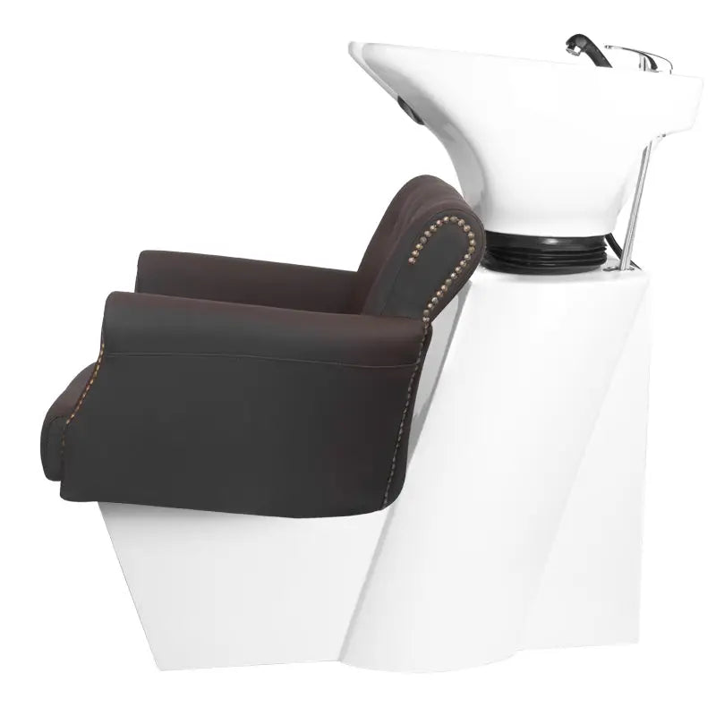 Salon Shampoo Stuhl im Hair System Friseur-Waschbecken BER 8183 Braun