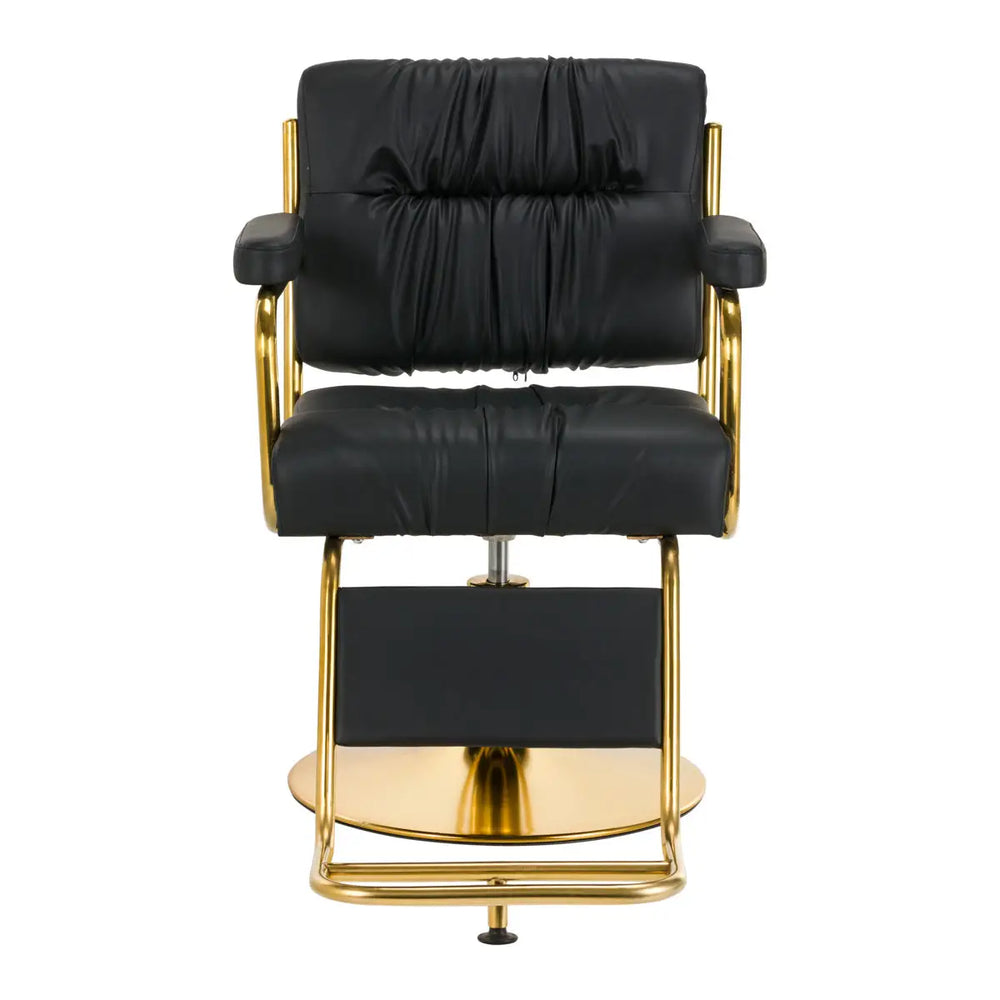 Hair System Friseurstuhl 36 Gold Schwarz - Friseurstuhl