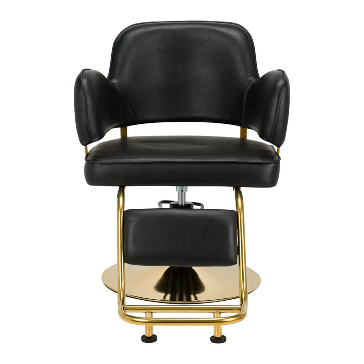 Hair System Friseurstuhl HS13 Schwarz Gold - Friseurstuhl