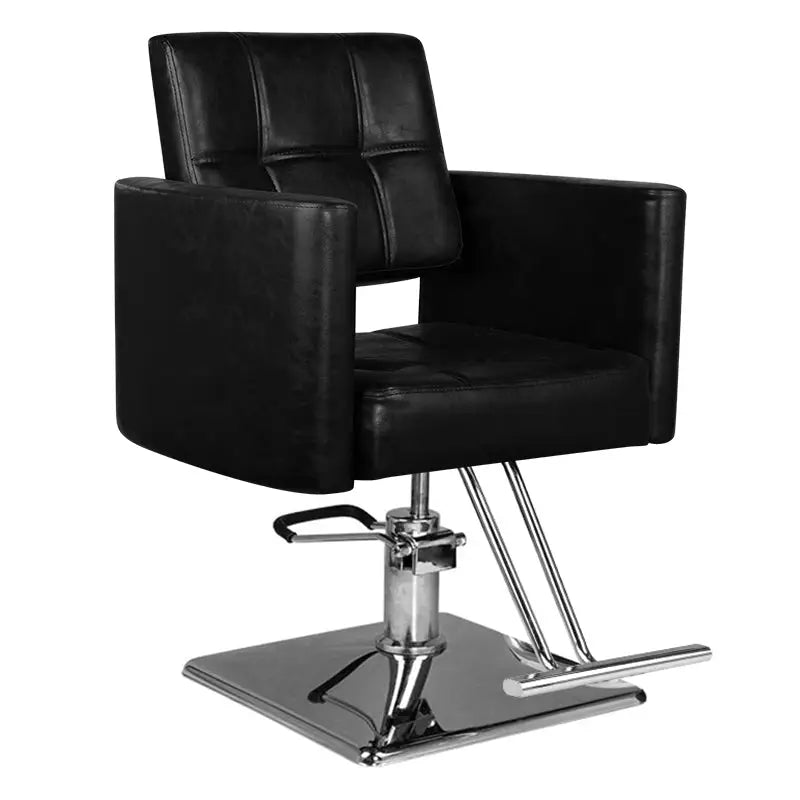 Hair System Friseurstuhl SM344 Schwarz - Friseurstuhl