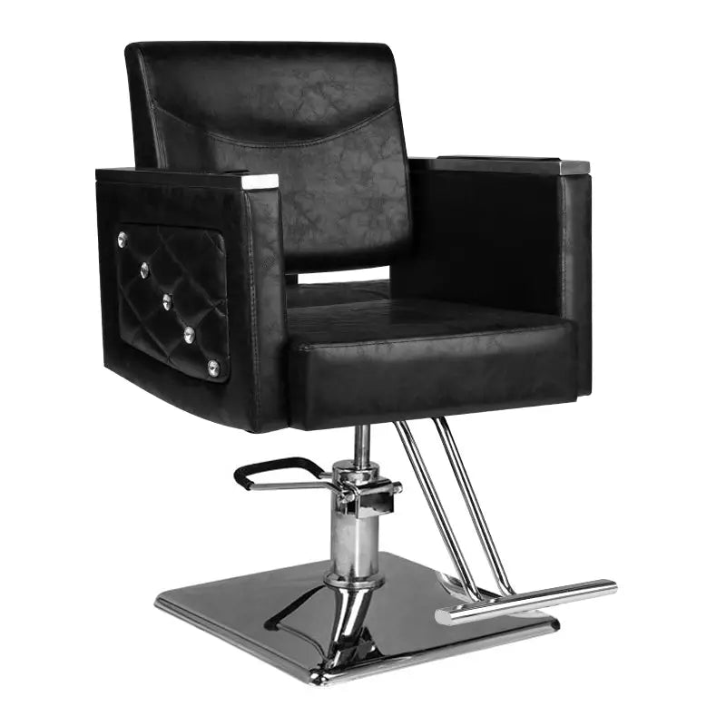 Hair System Friseurstuhl SM363 Schwarz - Friseurstuhl