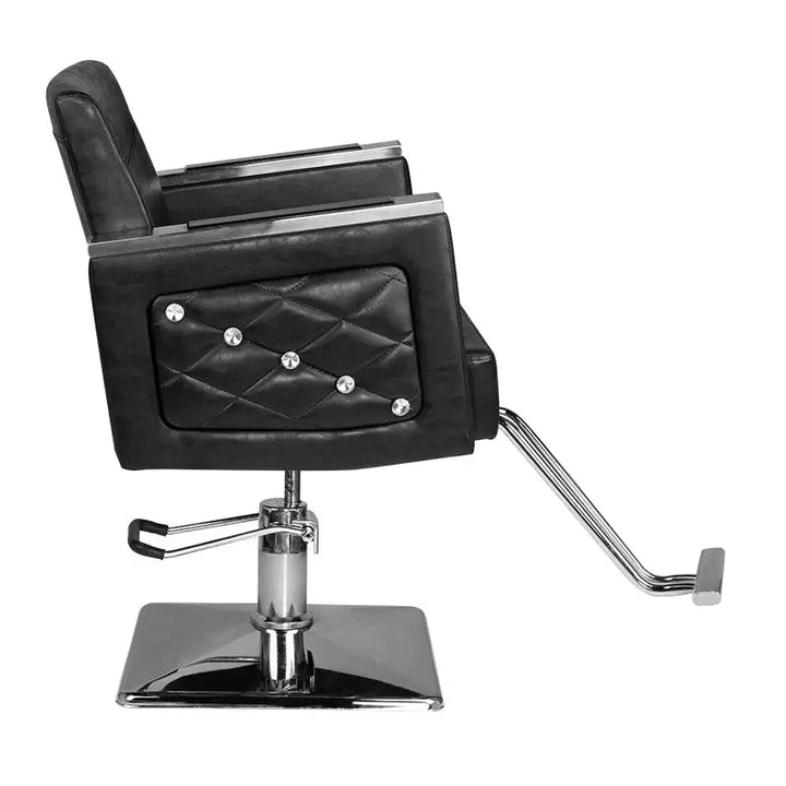 Hair System Friseurstuhl SM363 Schwarz - Friseurstuhl