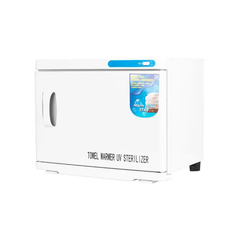 Weißer Handtuchwärmer mit UV-C Sterilisator 23 L für Hygiene und Komfort