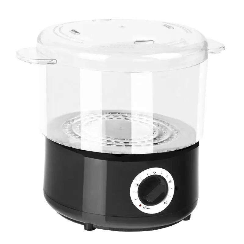 Schwarzer und klarer Food Steamer für gesundes Dampfgaren im Handtuchwärmer s9801