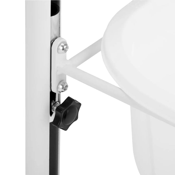 Verstellbarer weißer Stand mit schwarzem Knauf für Höhenverstellbare Fußbadewanne Für Pediküre