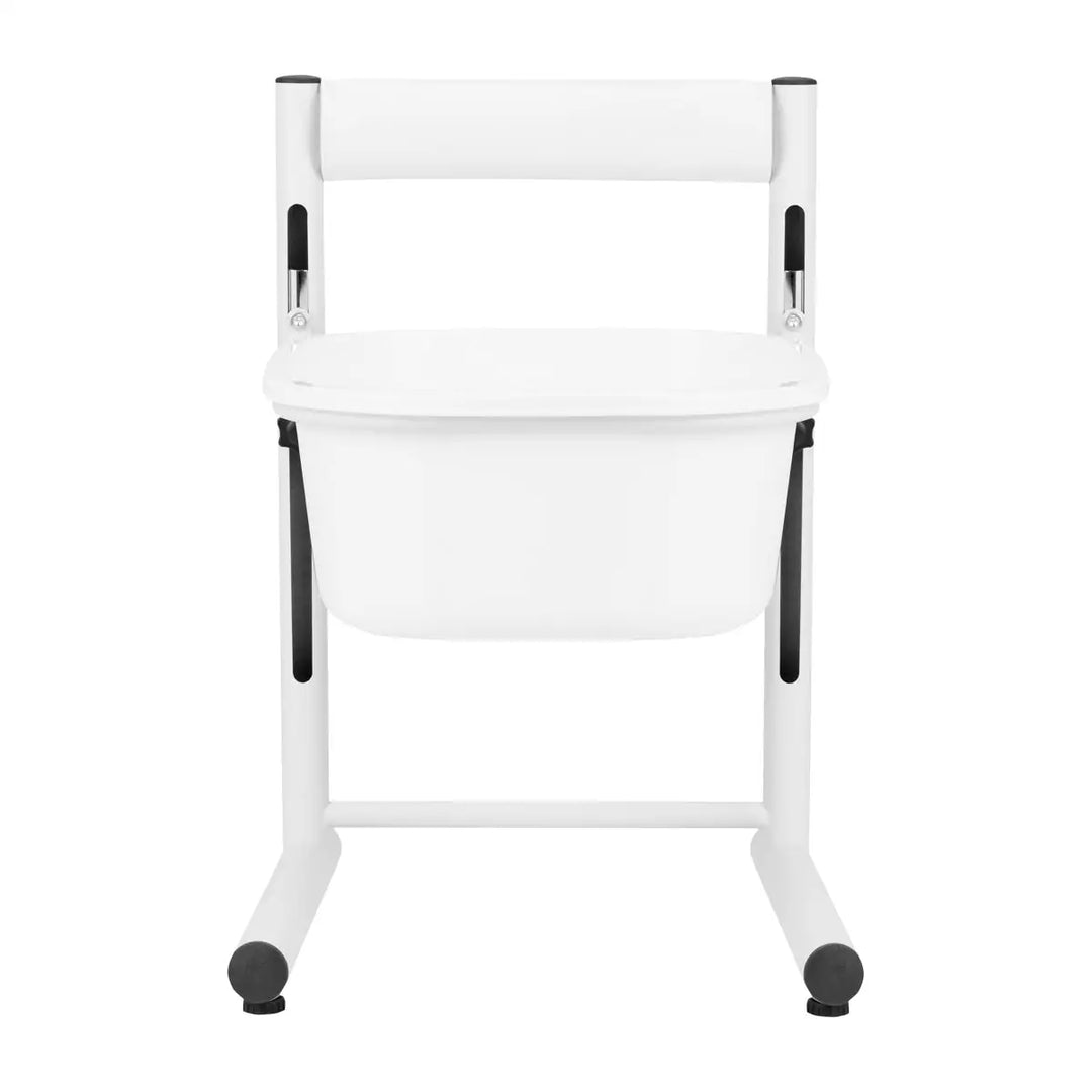 Weiße Commode Stuhl für die Höhenverstellbare Fussbadewanne Für Pediküre