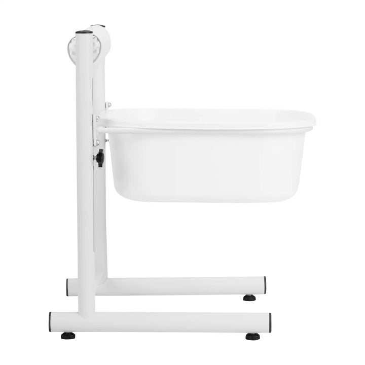 Weiße Metall-Badewannenhalterung für Babyfussbad für Pediküre
