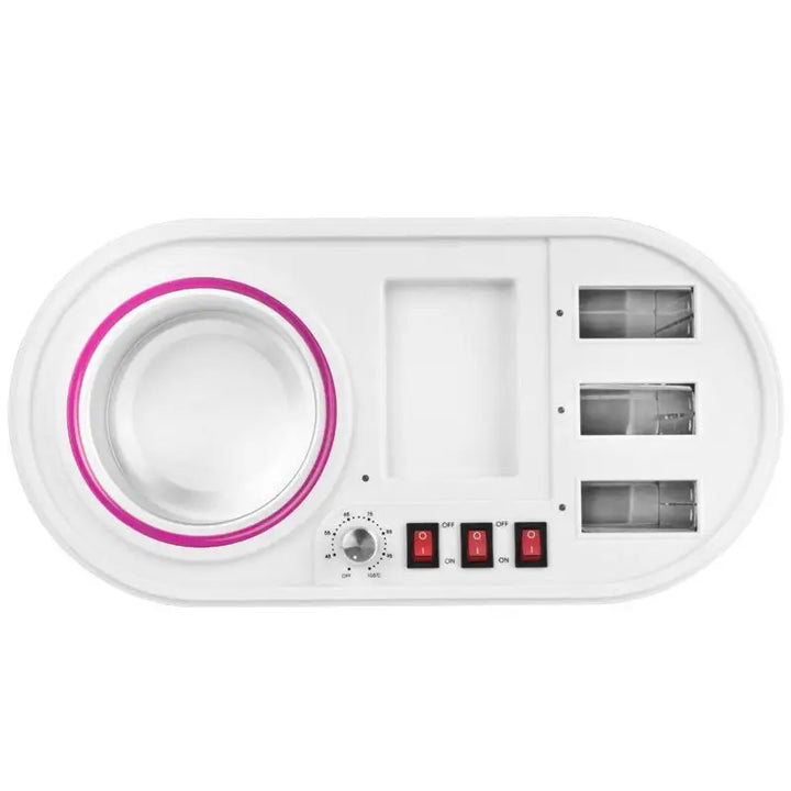 Weiße Wachslampe mit rosa Rand für das IWax Multifunktions-Wachs-Heizgerät 270w