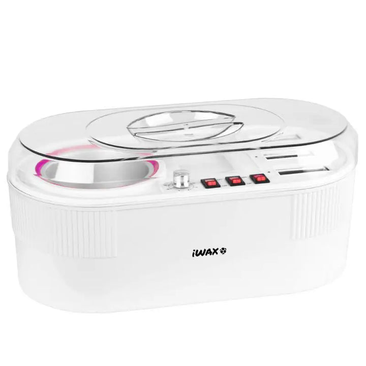 Weiße Wachserwärmung mit klarer Abdeckung für das IWax Multifunktions-Wachs-Heizgerät 270W