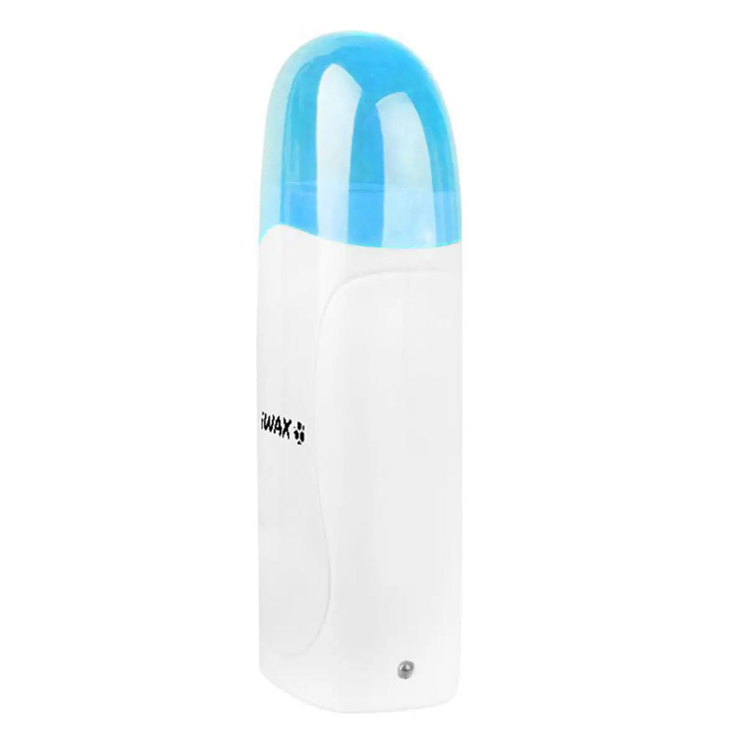 Weißer Wachserwärmer mit blauer Oberseite für das IWax Wachs-Heizgerät Roll-On Duo 80w