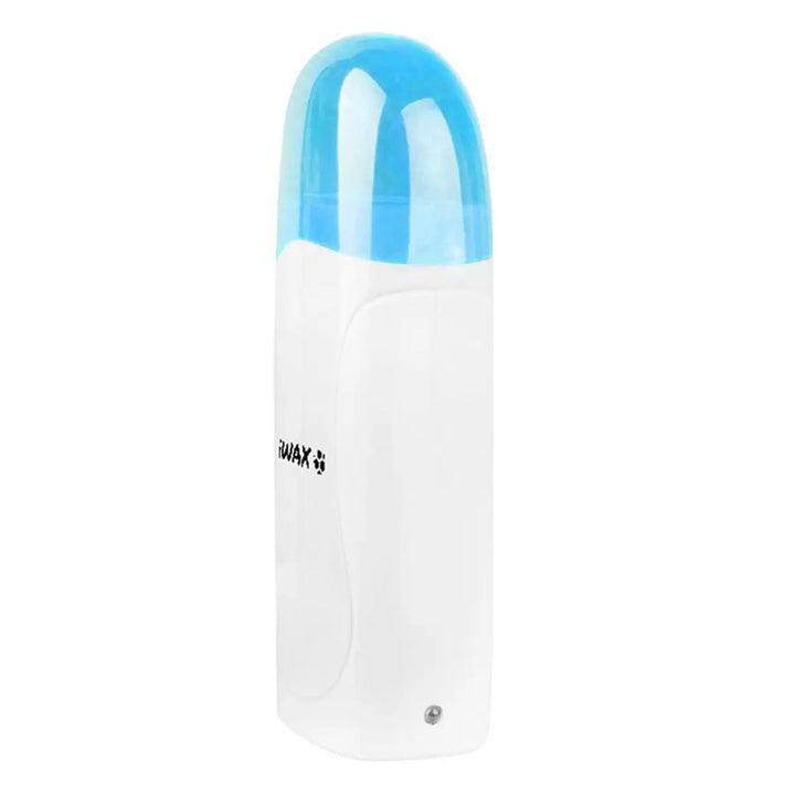 Weißer Wachserwärmer mit blauer Oberseite für das IWax Wachs-Heizgerät Roll-On Duo 80w