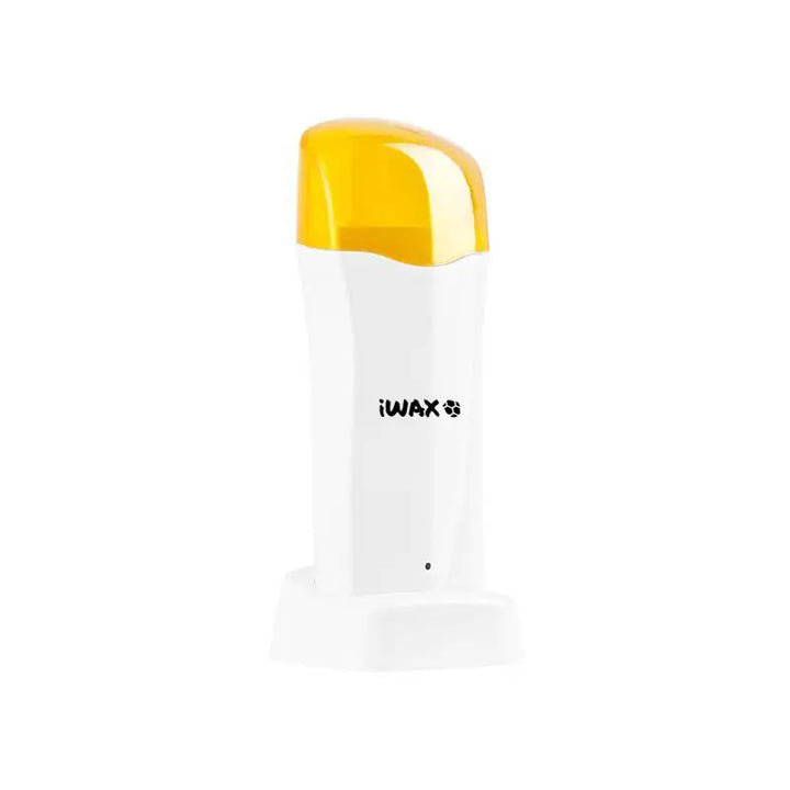 Weiße Wachslampenheizung mit gelbem Deckel für IWax Wachs-Heizgerät Roll-On 40W