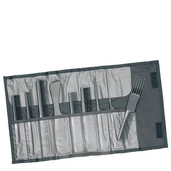 Jaguar A-Line Haarkamm-Set in Roll-up Fall Tasche für professionelles Hairstyling