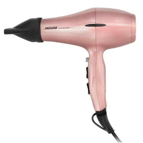 Rosegold Haartrockner Jaguar Hd Calima Rose mit schwarzem Düsenaufsatz