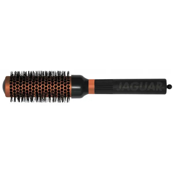 Runde Haarbürste mit schwarzem Griff für gesundes Haar Jaguar Rundbürste Copper Ceramic