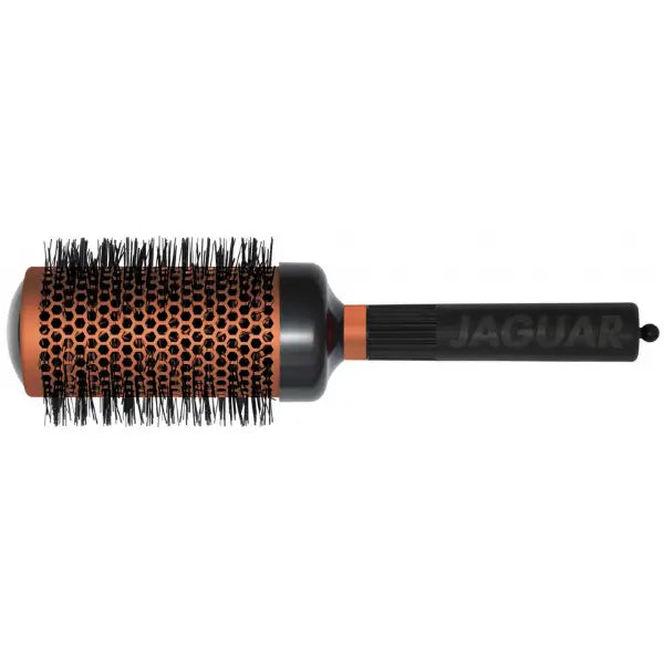 Runde Haarbürste mit schwarzem Griff für glänzendes Haar bei Jaguar Rundbürste Copper Ceramic