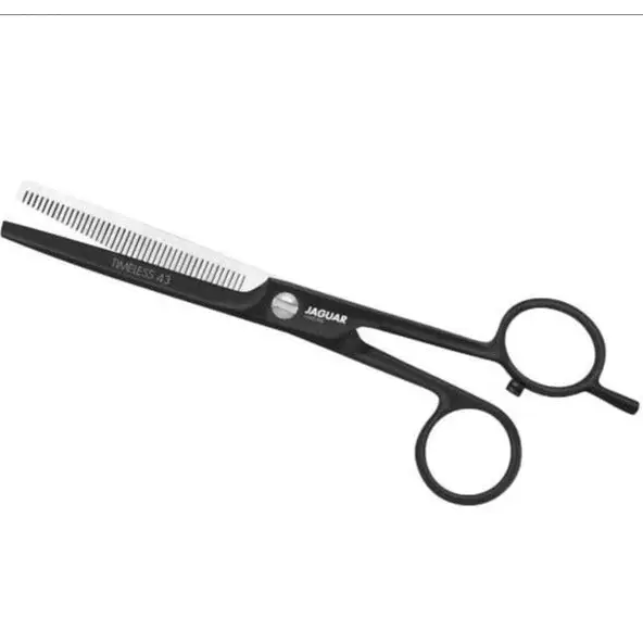 Schwarze dünne Scheren für Friseure im Produkt Jaguar White Line Timeless 43 Black 6.0