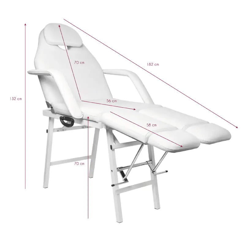Klapp-kosmetikliege p270 pedi weiss