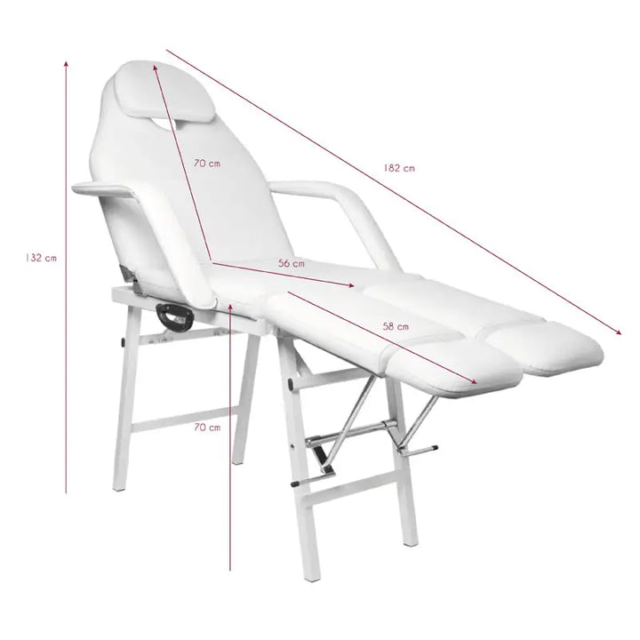 Klapp-kosmetikliege p270 pedi weiss