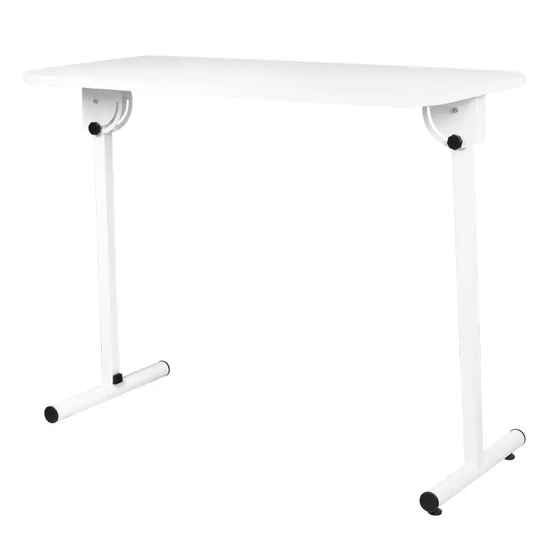 Weiße verstellbare Überbett-Tisch für komfortables Arbeiten mit Klapp-Kosmetiktisch Tragbar