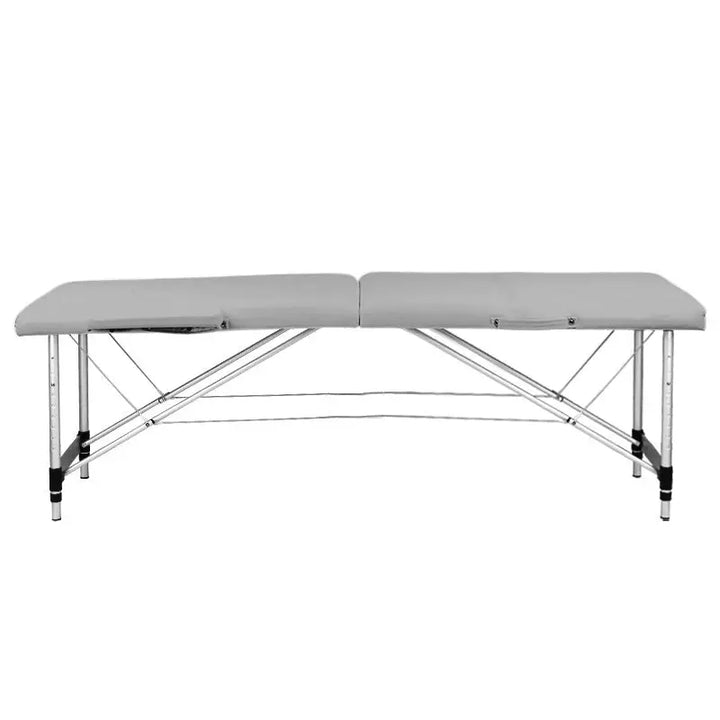 Klapp-Massageliege Alu Komfort 2-teilig Grau - Massageliege