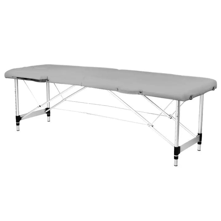 Klapp-Massageliege Alu Komfort 2-teilig Grau - Massageliege